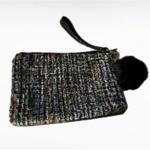 Dream Control Tweed Sparkly Wristlet Purse